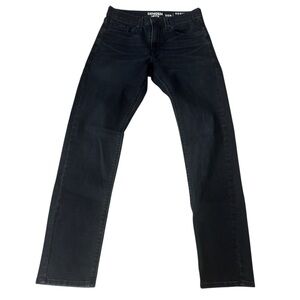 Levi's Denizen 208 Dark Wash Denim Jeans Taper Fit Straight Leg - Size 27